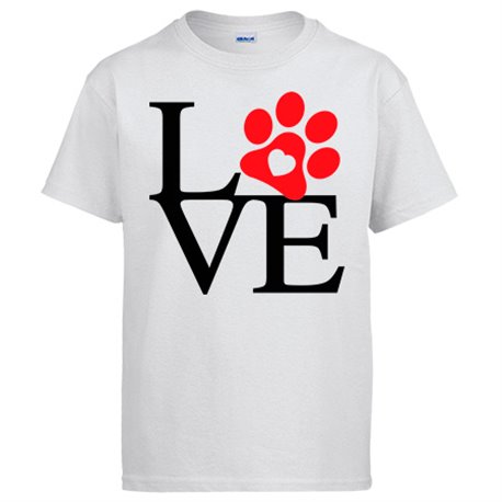Camiseta Love amor perro animales