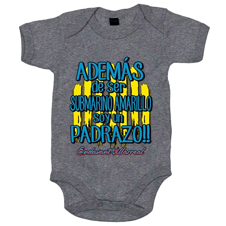 Body bebé además de ser Submarino Amarillo soy un padrazo Villarreal fútbol