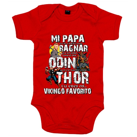 Body bebé papá tu eres mi vikingo favorito