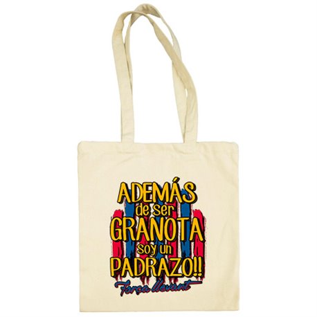 Bolsa de tela además de ser Granota soy un padrazo futbolero de Levante