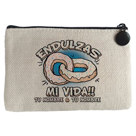 Monedero endulzas mi vida personalizable con nombre