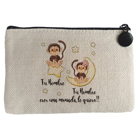 Monedero eres una monada te quiero personalizable con nombre