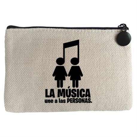Monedero La música une a las personas pareja chicas