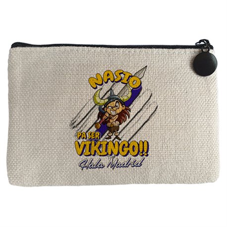 Monedero nacido para ser Vikingo Madrid fútbol Merengue