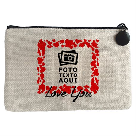 Monedero personalizada con foto I Love You