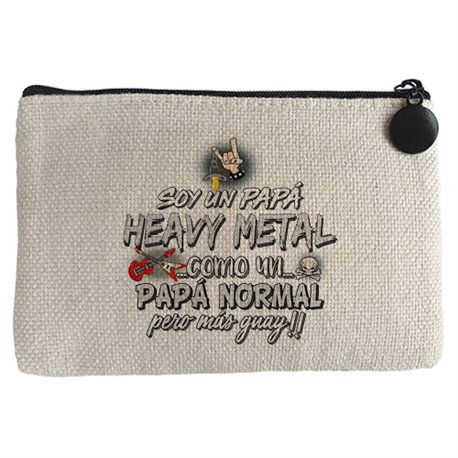 Monedero soy un papá Heavy Metal como un papá normal pero más guay