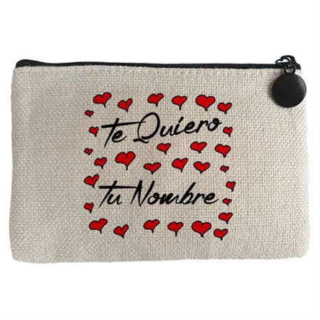 Monedero te quiero personalizable con nombre para tu amor