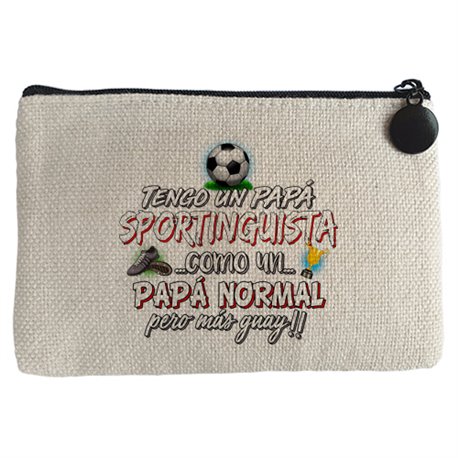 Monedero tengo un papá Sportinguista como un papá normal pero más guay