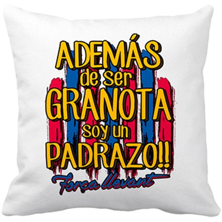 Cojín con relleno además de ser Granota soy un padrazo Levante fútbol