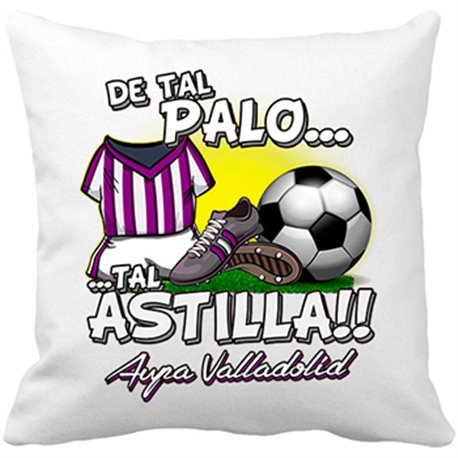 Cojín con relleno De tal palo tal astilla Valladolid fútbol