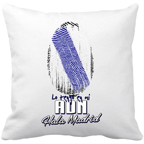 Cojín con relleno lo tengo en mi ADN futbolero de Madrid