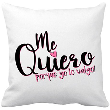 Cojín con relleno Me quiero porque yo lo vago