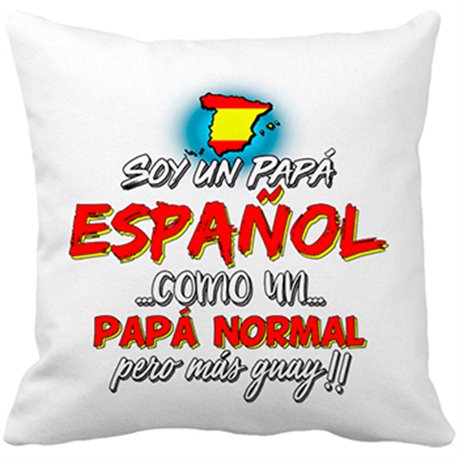 Cojín con relleno soy un papá español como un papá normal pero más guay