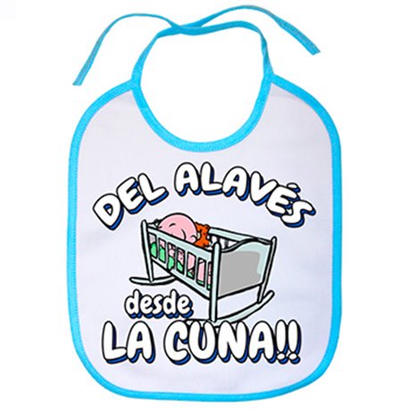 Babero del Alavés desde la cuna para aficionado al fútbol