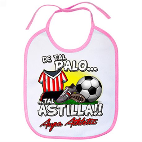 Babero de tal palo tal astilla para hijos y padres del Athletic para aficionado al fútbol