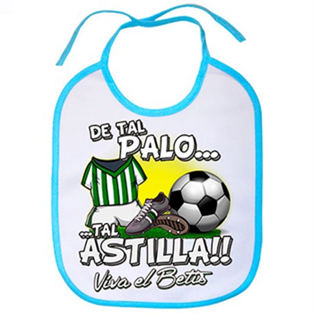 Babero de tal palo tal astilla para bético aficionado al fútbol