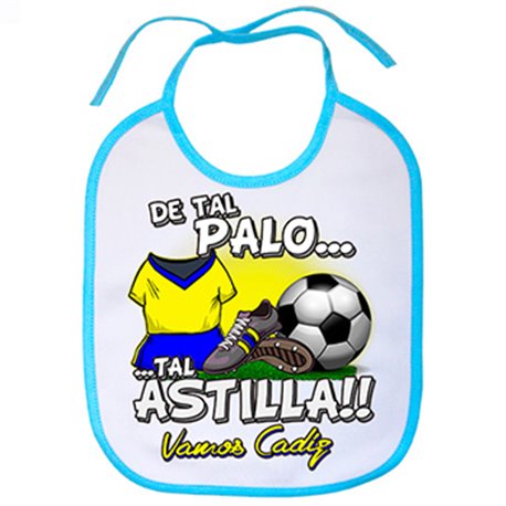 Babero De tal palo tal astilla Cádiz fútbol