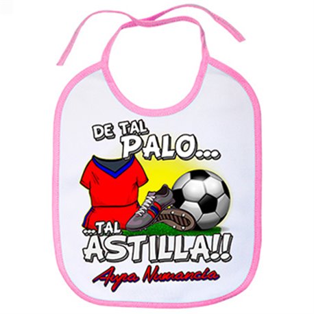 Babero De tal palo tal astilla Numancia fútbol