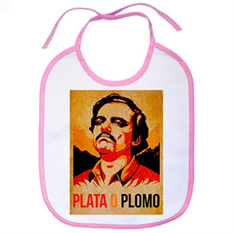 Babero Narcos Pablo Escobar Plato o Plomo