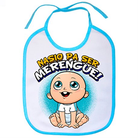 Babero nacido para ser Merengue para aficionado al fútbol de Madrid