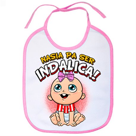 Babero nacida para ser Indálica Almería fútbol