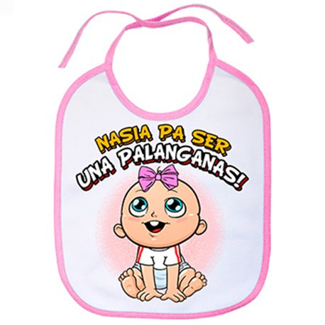 Babero nacida para ser una Palanganas para aficionada al fútbol de Sevilla