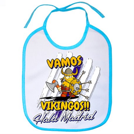 Babero vamos Vikingos Madrid fútbol merengues