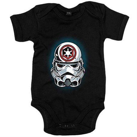 Body bebé ilustración casco de soldado imperial de las galaxias