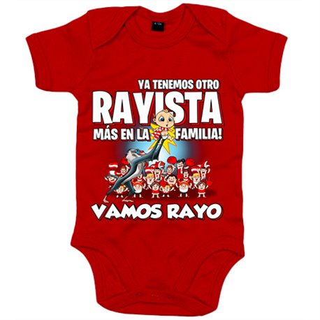 Body bebé ya tenemos otro Rayista más en la familia para aficionado al fútbol de Vallecas