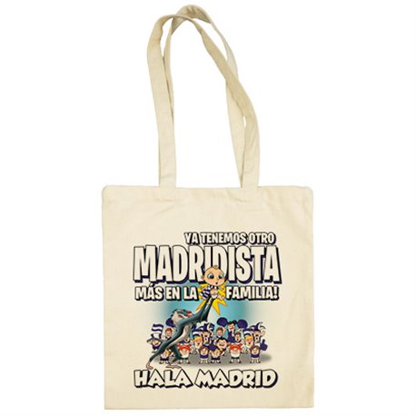 Bolsa de tela ya tenemos otro madridista más en la familia Madrid fútbol