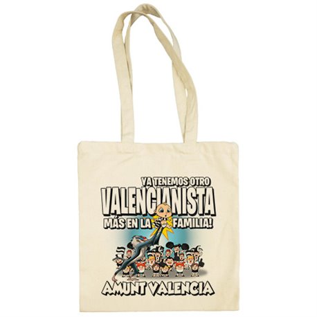 Bolsa de tela ya tenemos otro Valencianista más en la familia para aficionado al fútbol de Valencia