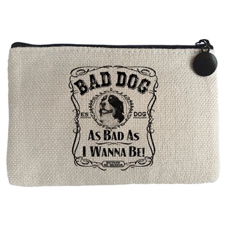 Monedero frase perro raza Boyero de Berna Bad dog as bad as I wanna be