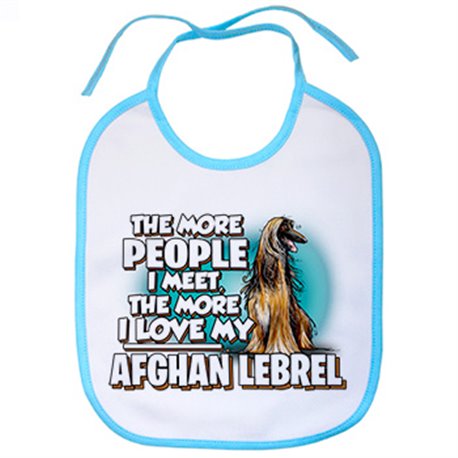 Babero I love my Afghan Lebrel raza perro