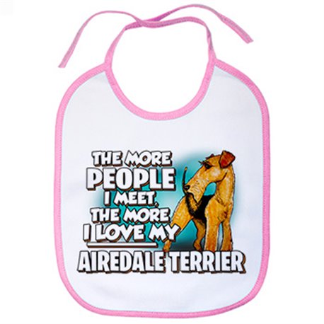 Babero I love my Airedale Terrier raza perro