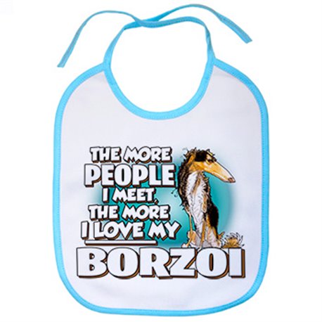 Babero I love my Borzoi raza perro