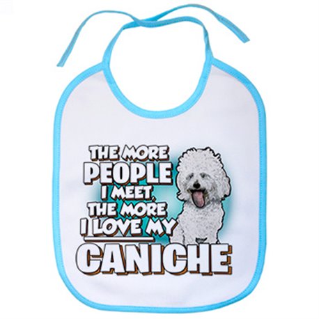 Babero I love my Caniche raza perro