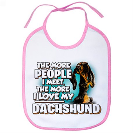 Babero I love my Dachshund raza perro