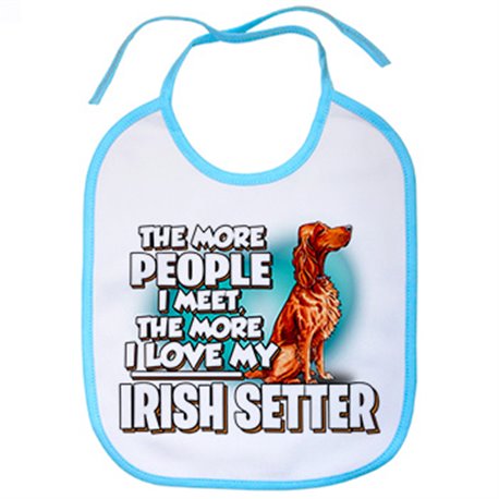 Babero I love my Irish Setter raza perro