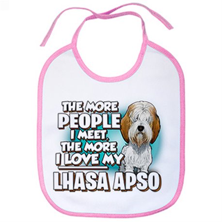 Babero I love my Lhasa Apso raza perro