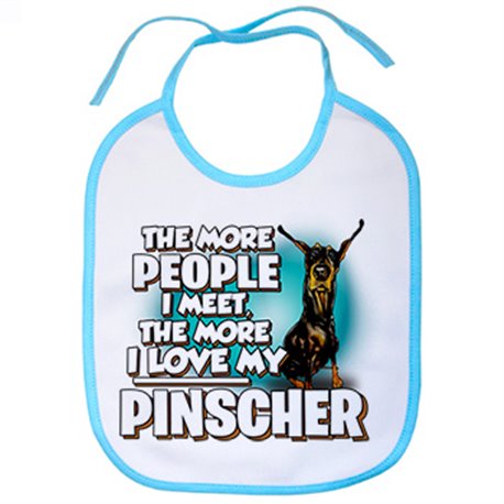 Babero I love my Pinscher raza perro