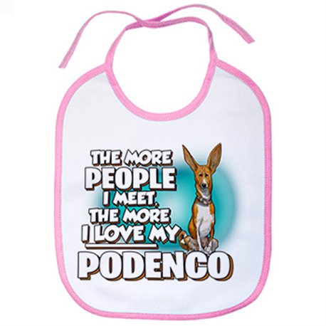 Babero I love my Podenco raza perro