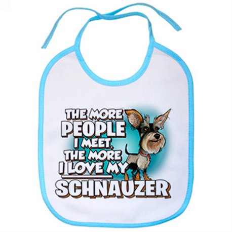 Babero I love my Schnauzer raza perro