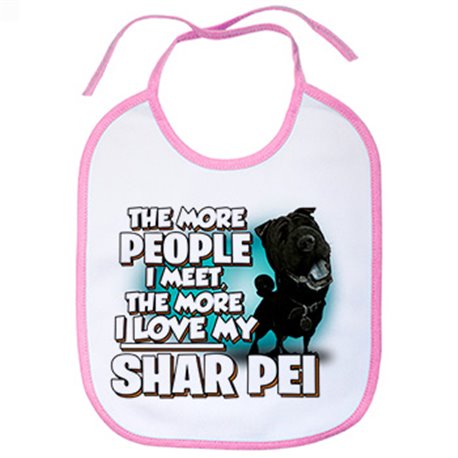 Babero I love my Shar Pei Black raza perro