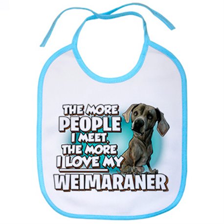 Babero I love my Weimaraner raza perro