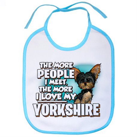 Babero I love my Yorkshire Terrier raza perro