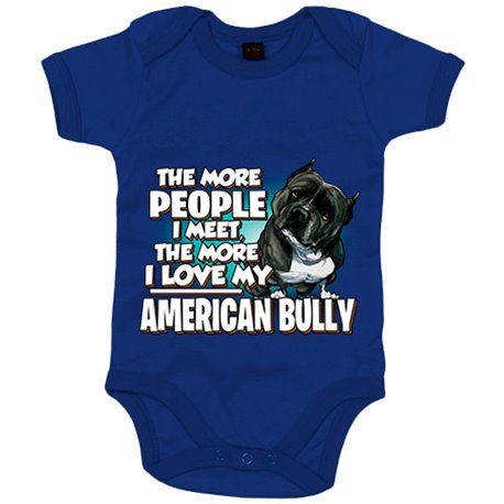 Body bebé I love my American Bully raza perro
