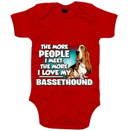 Body bebé I love my Bassethound raza perro