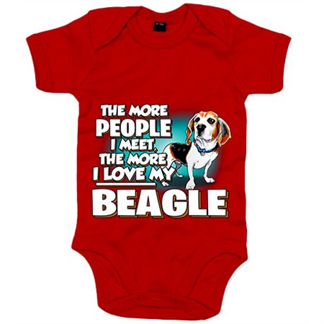 Body bebé I love my Beagle raza perro
