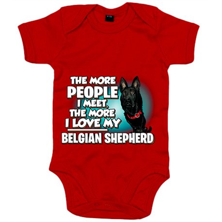 Body bebé I love my Belgian Shepherd raza perro