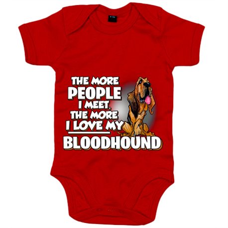 Body bebé I love my Bloodhound raza perro